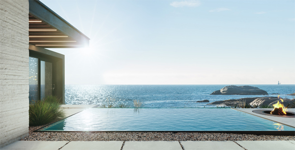 small-infinity-pool-with-beach-view