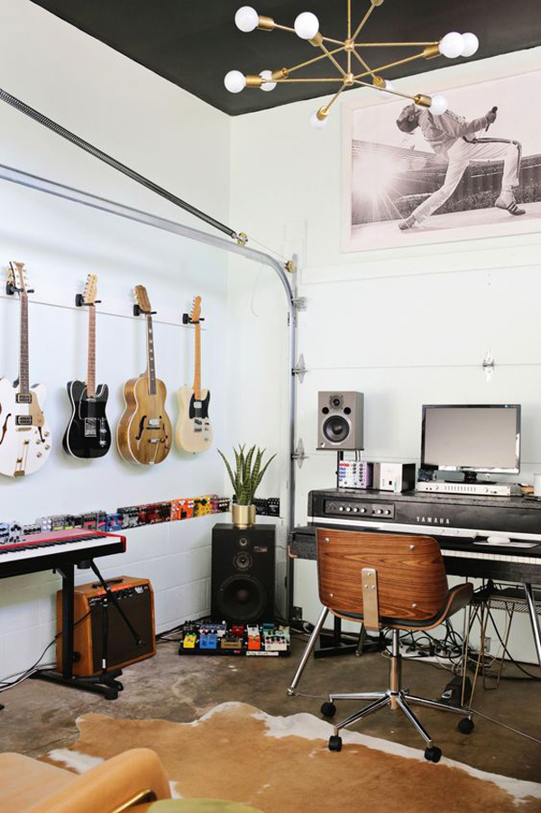 stylish-home-studio-music-with-guitar-wall