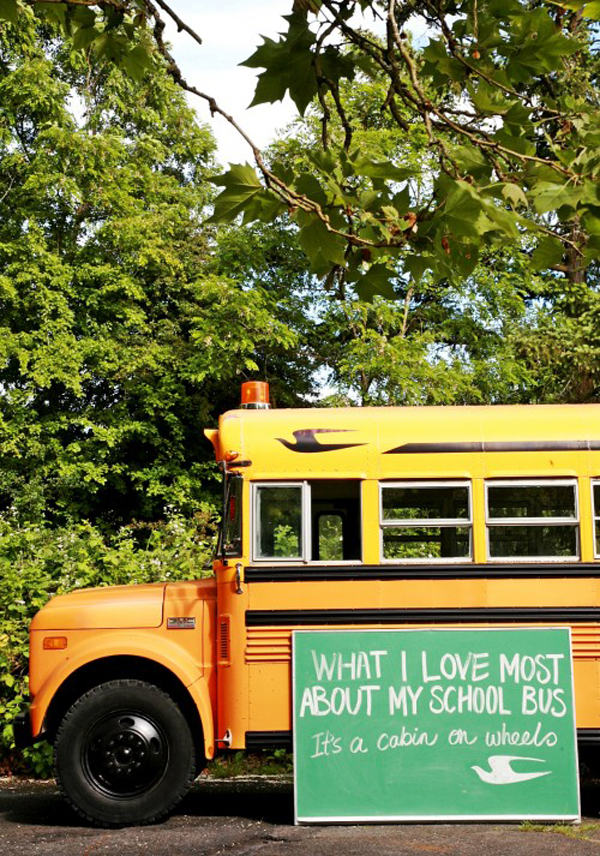 Antique School Bus for Holiday House