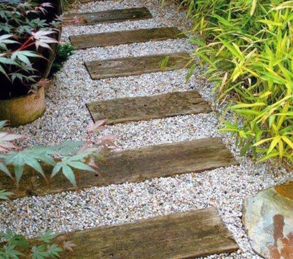 32 Awesome Wooden Pathways For Your Garden
