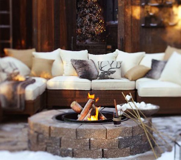 22 Warm And Cozy Outdoor Firepit Ideas For Winter