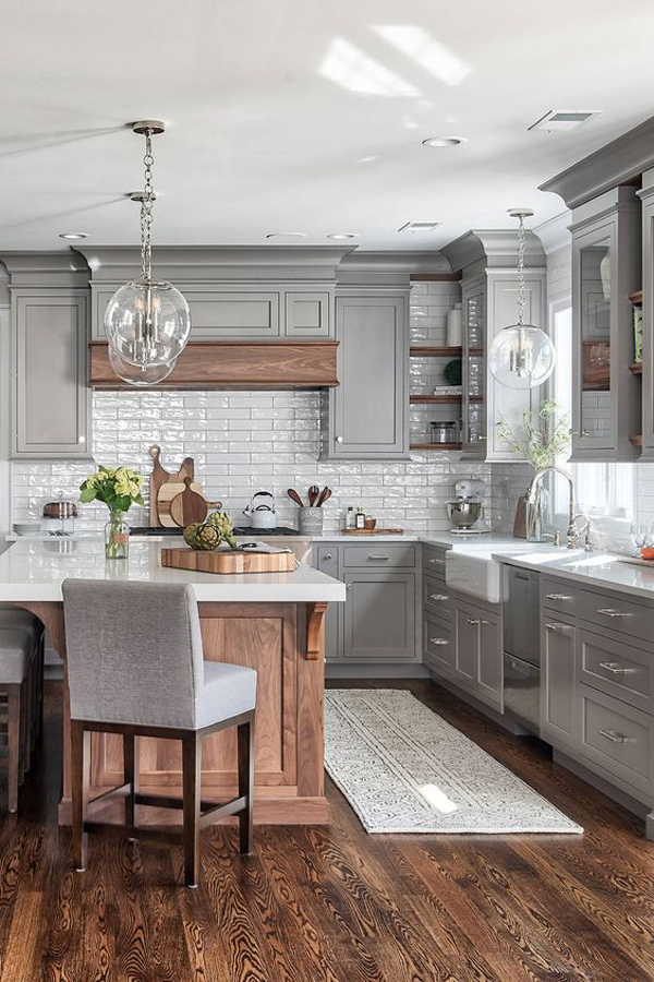 gray-kitchen-design-with-wood-accents