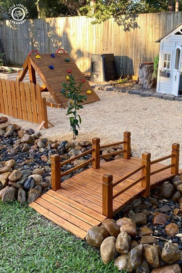 wooden-kid-playground-in-the-backyard