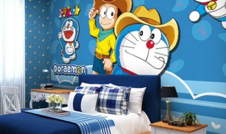 stylish-doraemon-bedroom-wallpaper