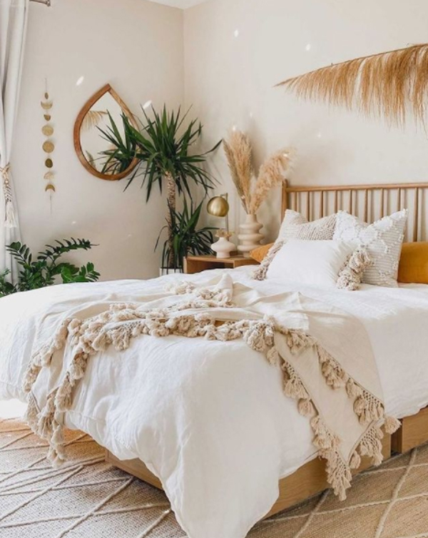 cozy-bohemian-bedroom-ideas-with-nature-inspired