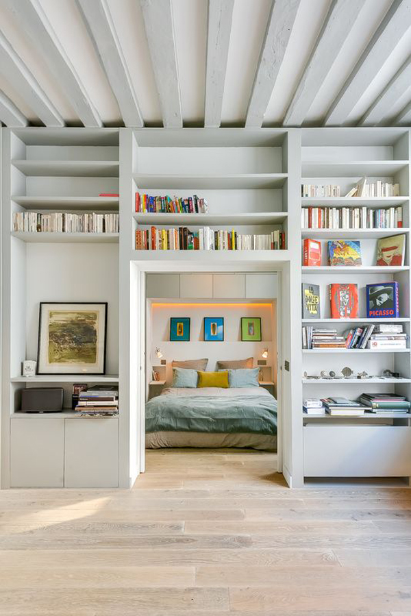 apartment-bedroom-design-with-home-library