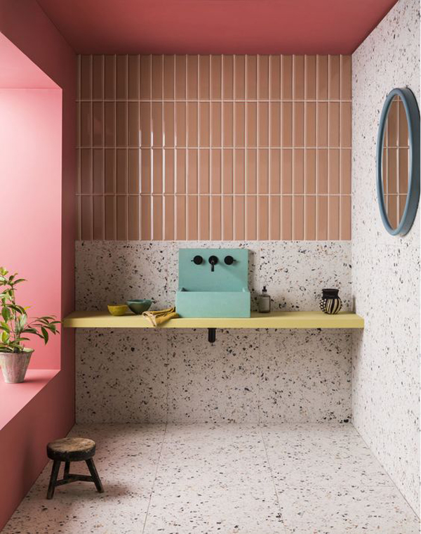 open-pink-bathroom-design-with-terrazzo-interior