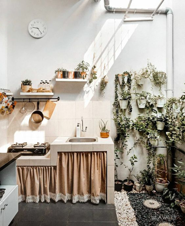 small-kitchen-design-with-side-garden-decor