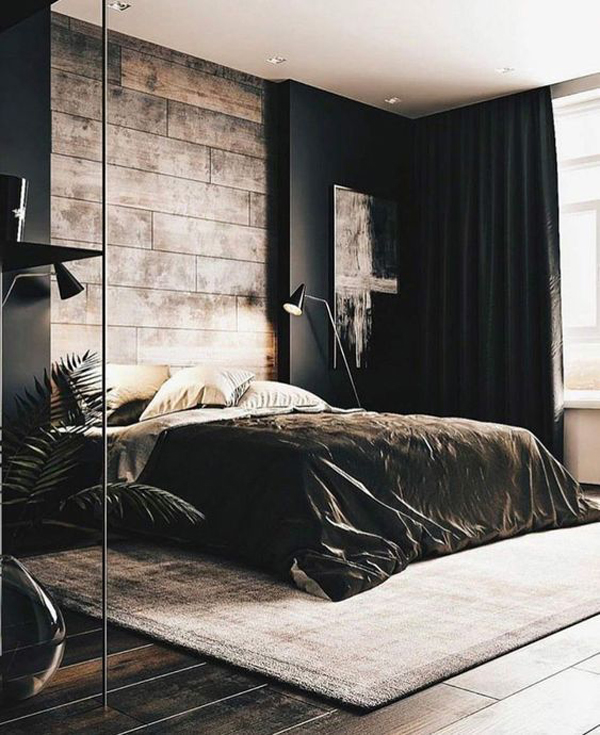 black-modern-bedroom-design