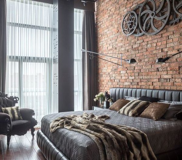 23 Cool Industrial Bedroom Design For A Man