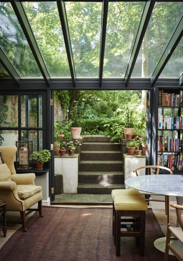 natural-home-library-with-skylight-design