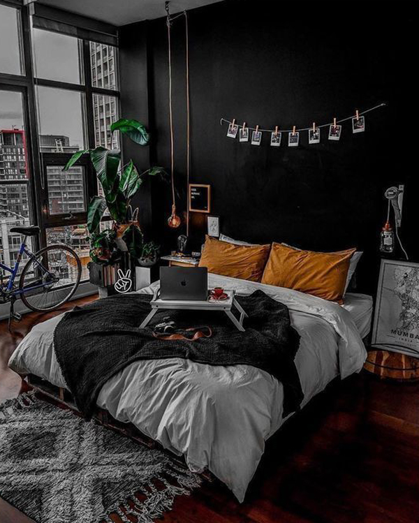 stylish-black-apartment-bedroom-for-men