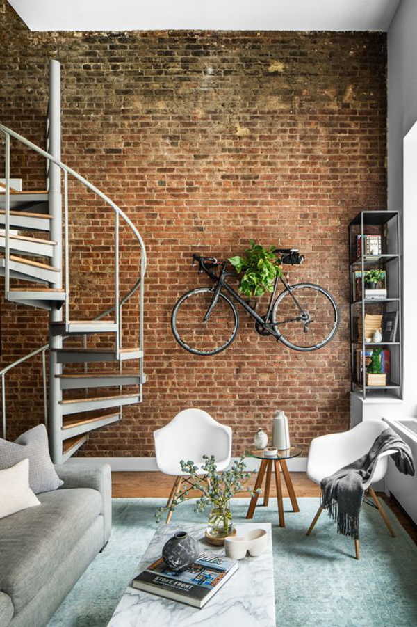 cool-brick-wall-interior-with-bike-decor