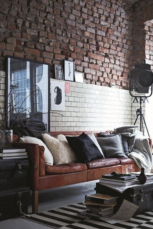 masculine-and-industrial-living-room-design