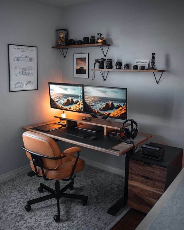 minimalist-desk-setups-with-double-monitor