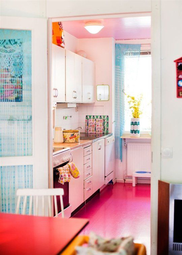 pink-kitchen-floor-tile-color