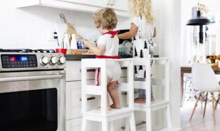 stylish-white-ikea-oddvar-kid-tower-for-two