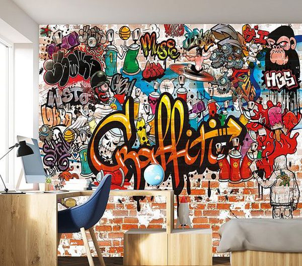 25 Cool Graffiti Interior Ideas For Wall Statement