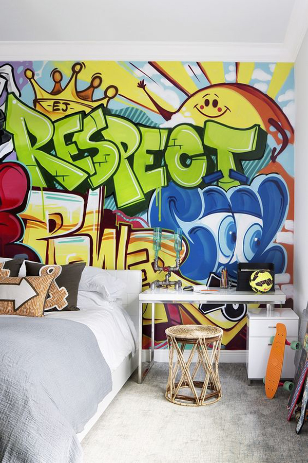 palm-beach-graffiti-bedroom-decor
