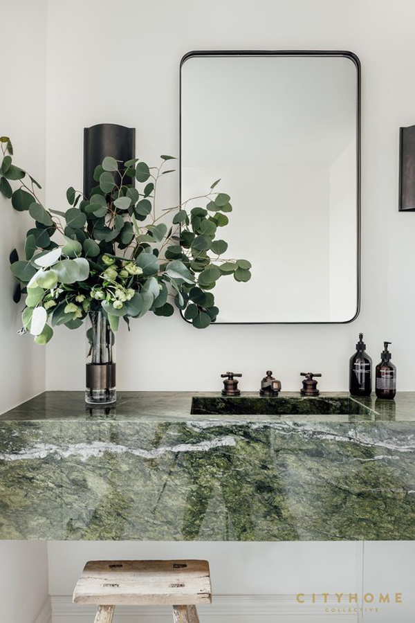 green-marble-sink-design-with-plants