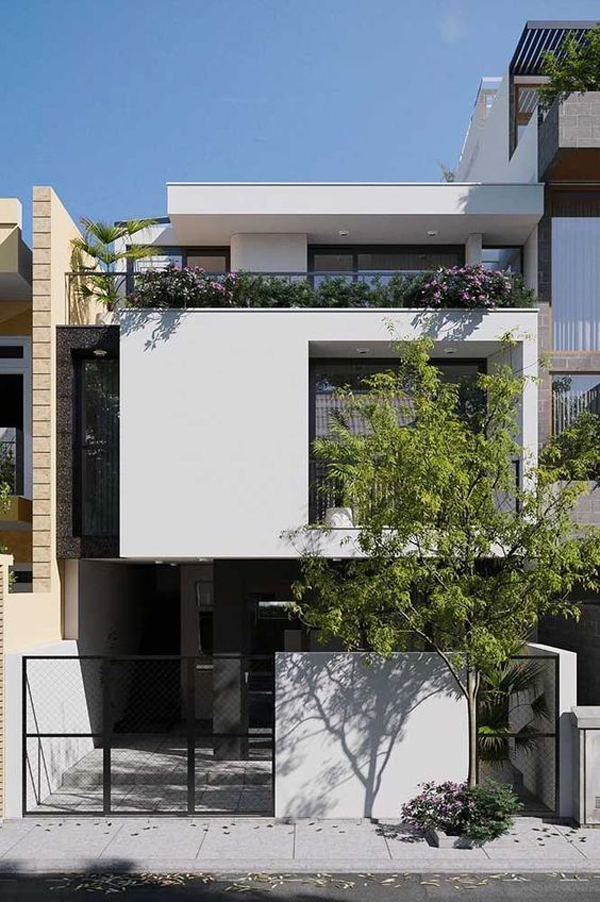 minimalist-house-facades-with-vertical-garden