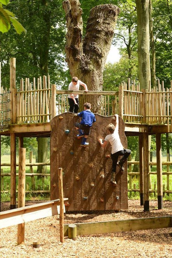 wood-land-play-area-with-climbing-wall