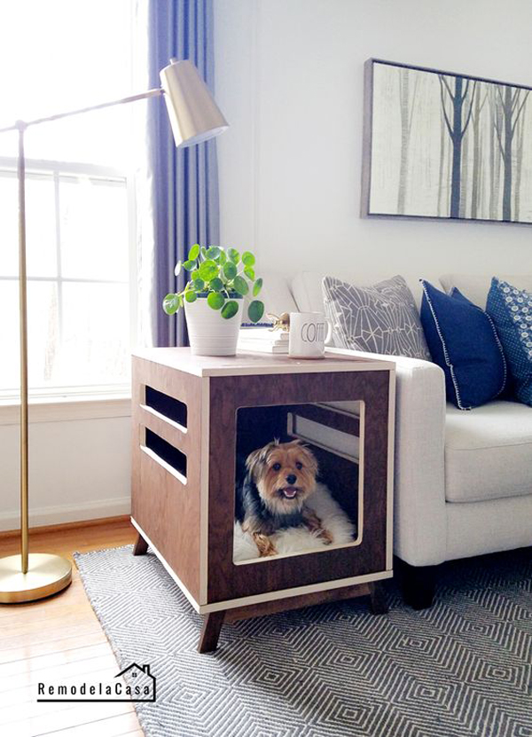 modern-dog-crates-with-side-table