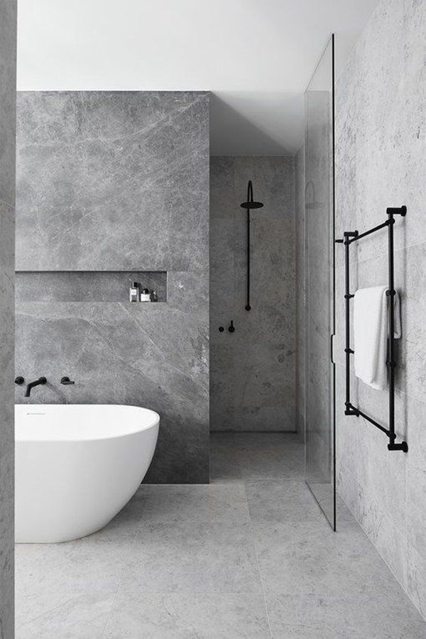 awesome-stone-tile-bathroom-with-bathtub-design