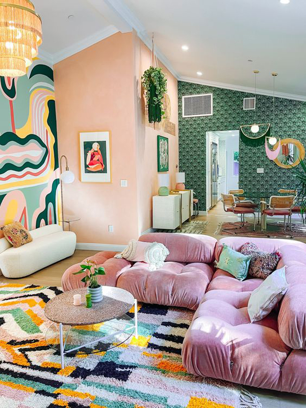 bohemian-living-and-family-room-color-ideas