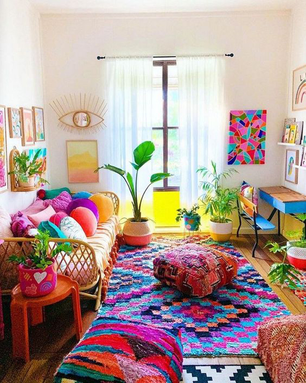 boho-colorful-living-room-decor