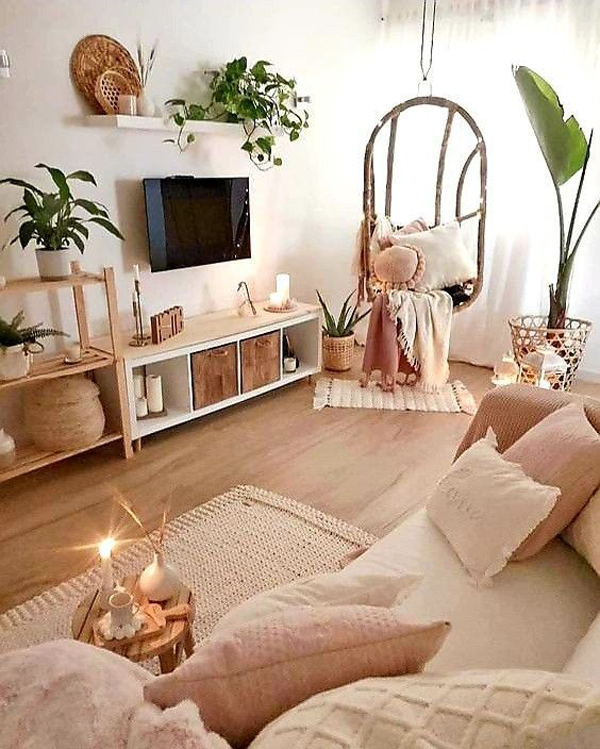 cozy-boho-tv-room-with-rattan-furniture