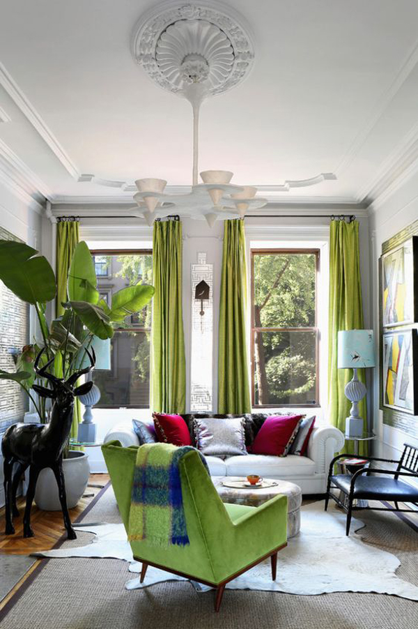 fresh-eclectic-living-rooms-with-houseplants