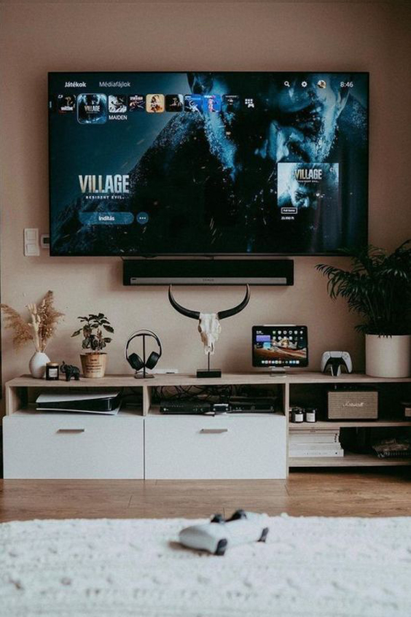 aesthetic-tv-stand-bedroom-for-guys