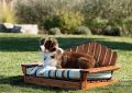 cozy-wooden-dog-bed-for-backyard