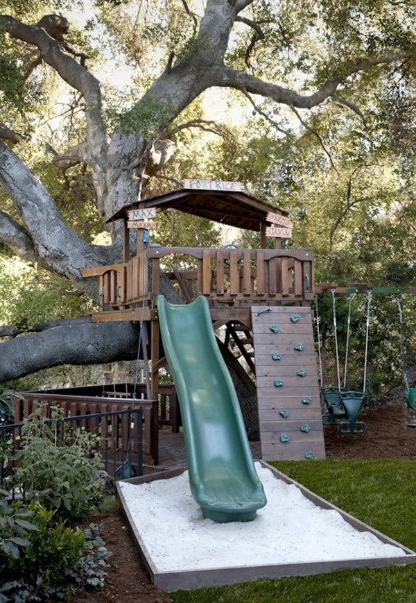 modern-treehouse-playground-with-slide