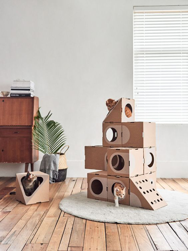 cardboard-pet-house-and-furniture