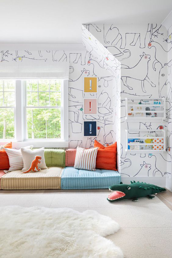 cozy-kids-playroom-with-wallpaper-and-floor-sofa