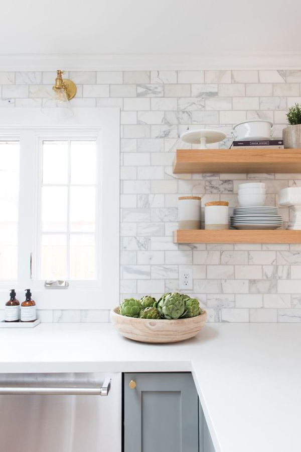elegant-kitchen-marble-tile-backsplash-ideas