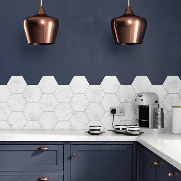 large-white-hexagon-kitchen-tile-backsplashes