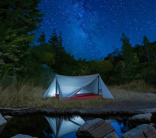 Ultralight Trekking Tent Folds Into The Size Of A 1.5 Liter Bottle