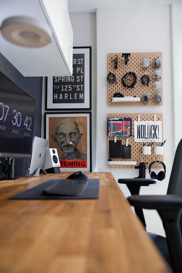 wooden-workspace-with-pegboard-wall