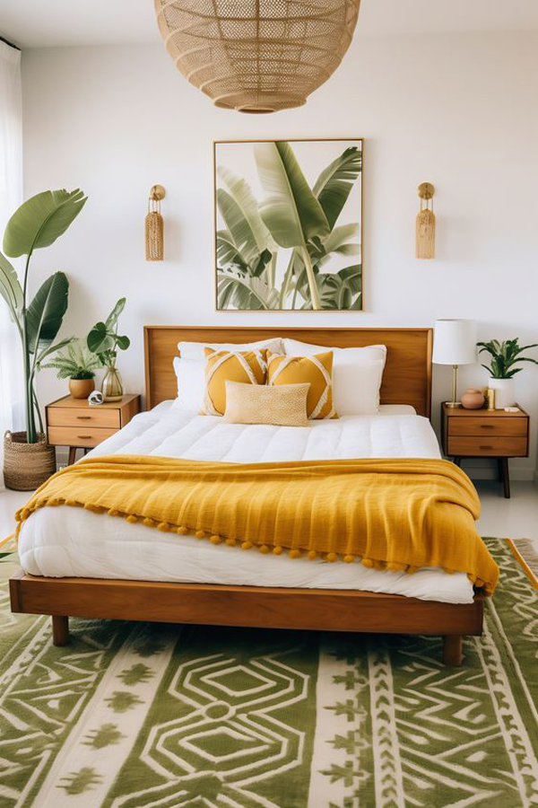 modern-boho-bedroom-with-indoor-plants