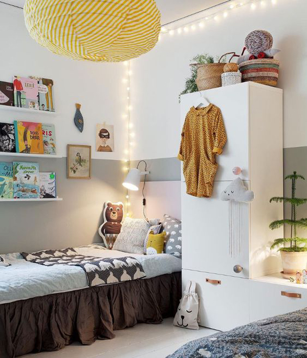 nordic-kids-bedroom-with-string-lights