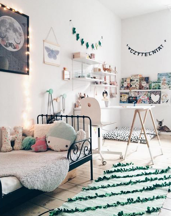 scandinavian-kids-bedroom-with-vintage-style