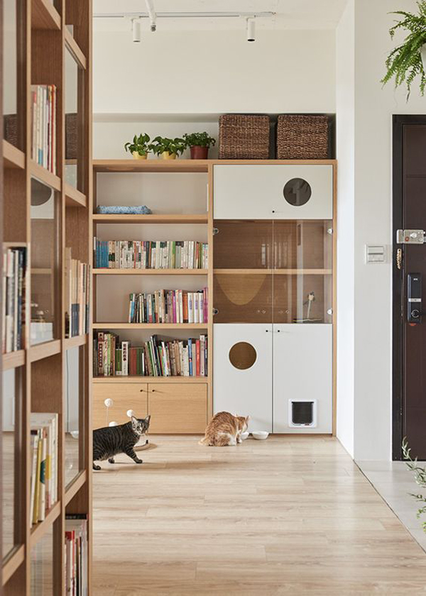trendy-and-modern-hidden-cat-house-integrated-with-furniture