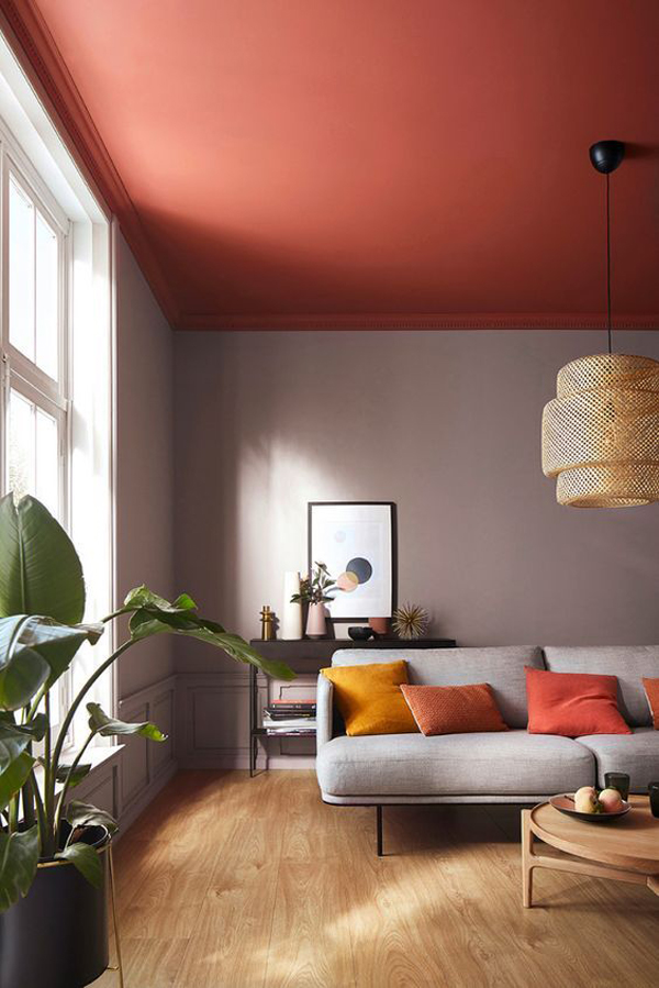 bright-maroon-ceiling-room-colors