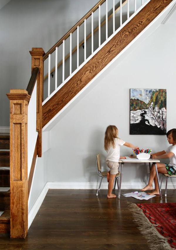 classic-wood-staircase-design-for-kids
