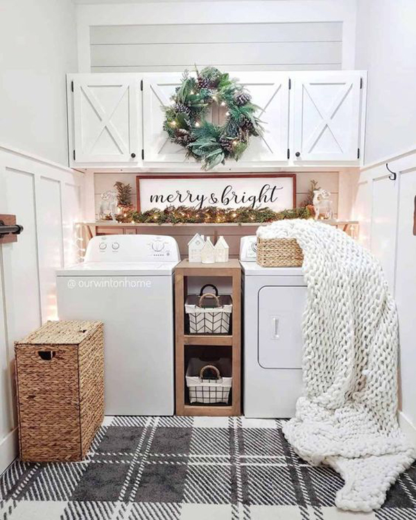 shabby-chic-christmas-laundry-room-for-small-space