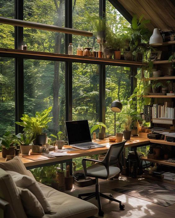 beautiful-home-office-design-with-forest-surrounding
