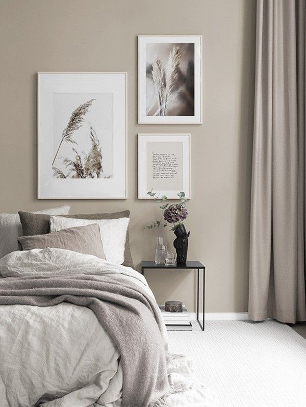beige-bedroom-with-photo-frames